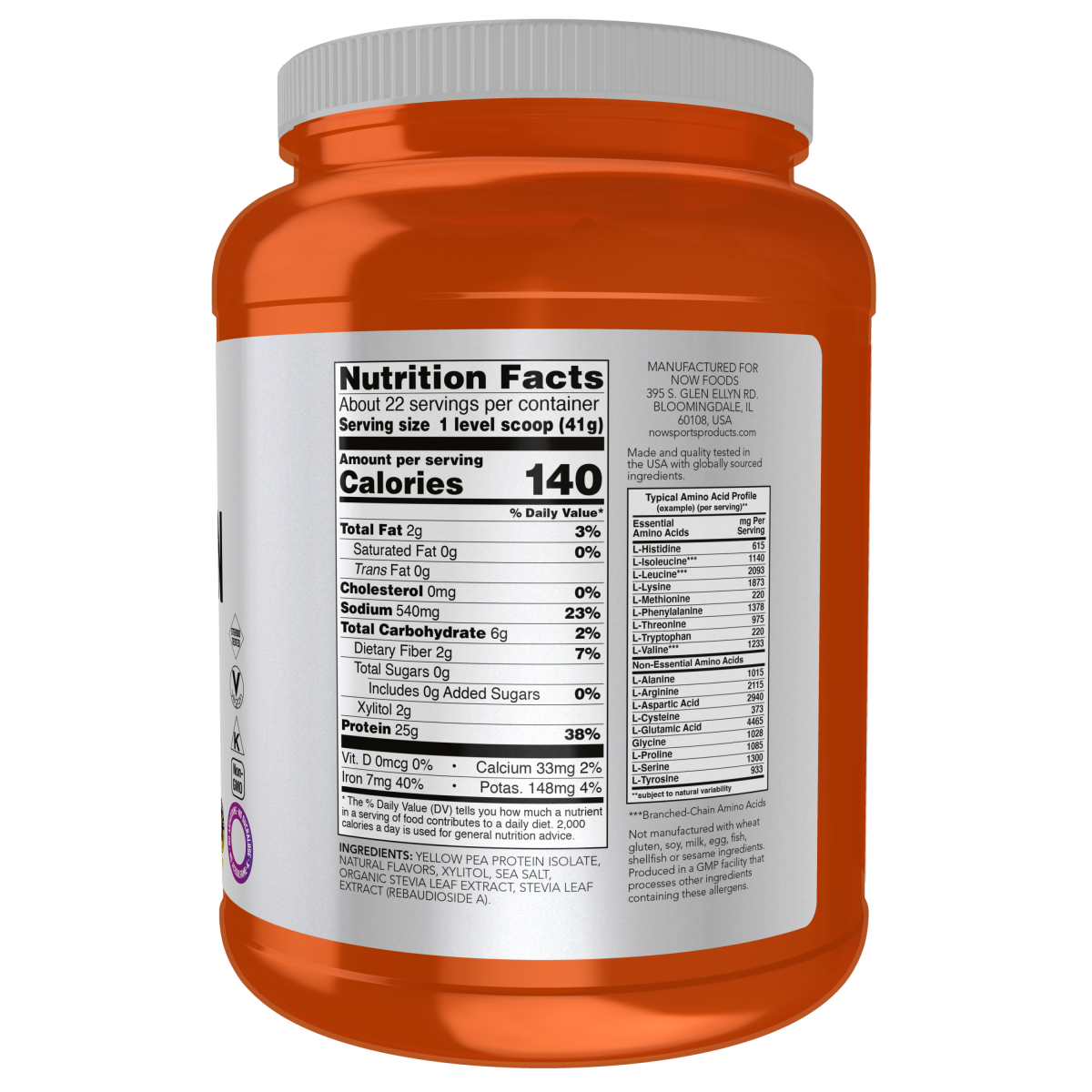 CC Proteina de Guisante, Vainilla y Caramelo en Polvo (2 lbs)