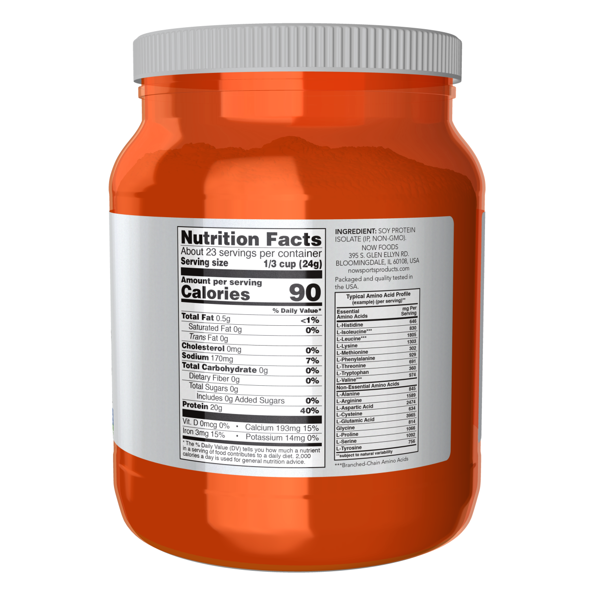 Aislado de proteína de soya 544grs (1.2 lbs) / Soy Protein Isolate