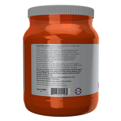 Aislado de proteína de soya 544grs (1.2 lbs) / Soy Protein Isolate