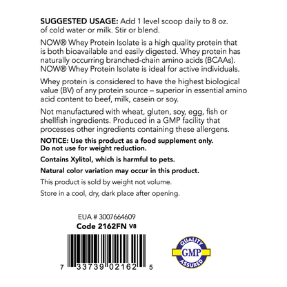 Proteina Aislada de Suero de Leche Sabor Chocolate 816gr (1.8lb) / Whey Protein Isolate, Creamy Chocolate Powder
