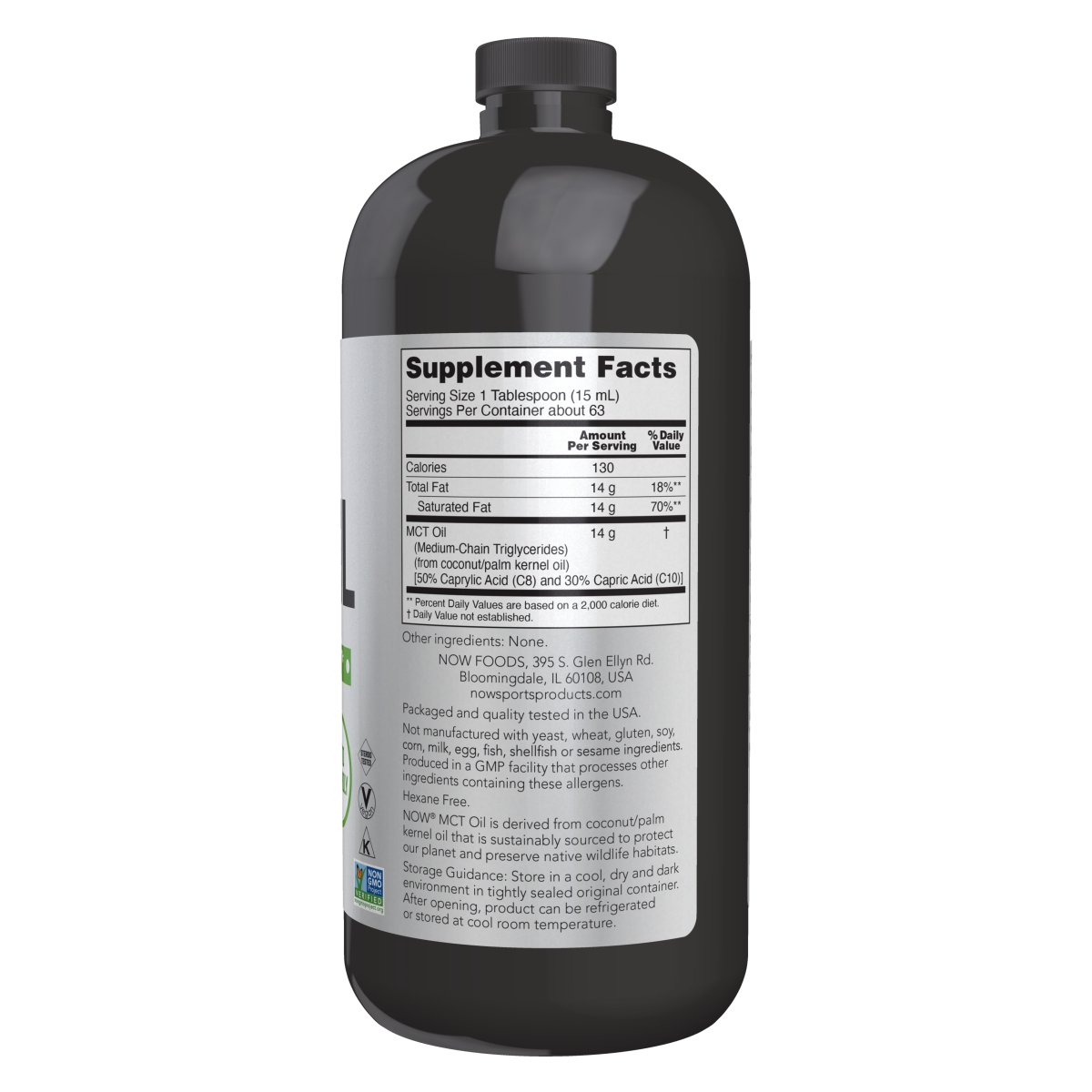 Líquido de aceite MCT / MCT Oil Liquid (32 oz)