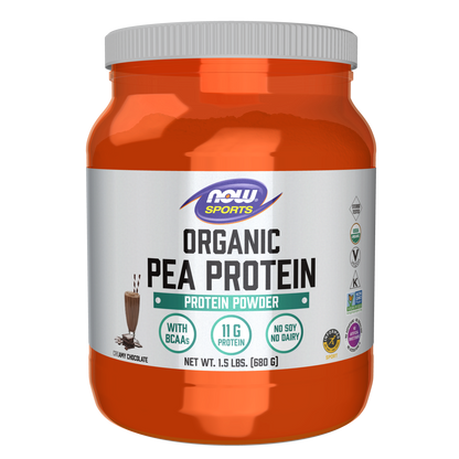 Proteína de guisante orgánico(chocolate cremoso) 1.5lbs (680grs)/ Pea Protein Organic (Creamy Chocolate)