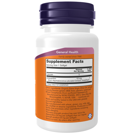 Astaxantina, Extra Fuerte 10 mg (30 softgels)