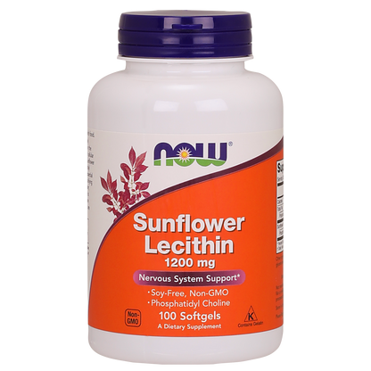 Lecitina De Girasol 1200mg (100 Softgels) libre de soya / Sunflower Lecithin 1200 mg
