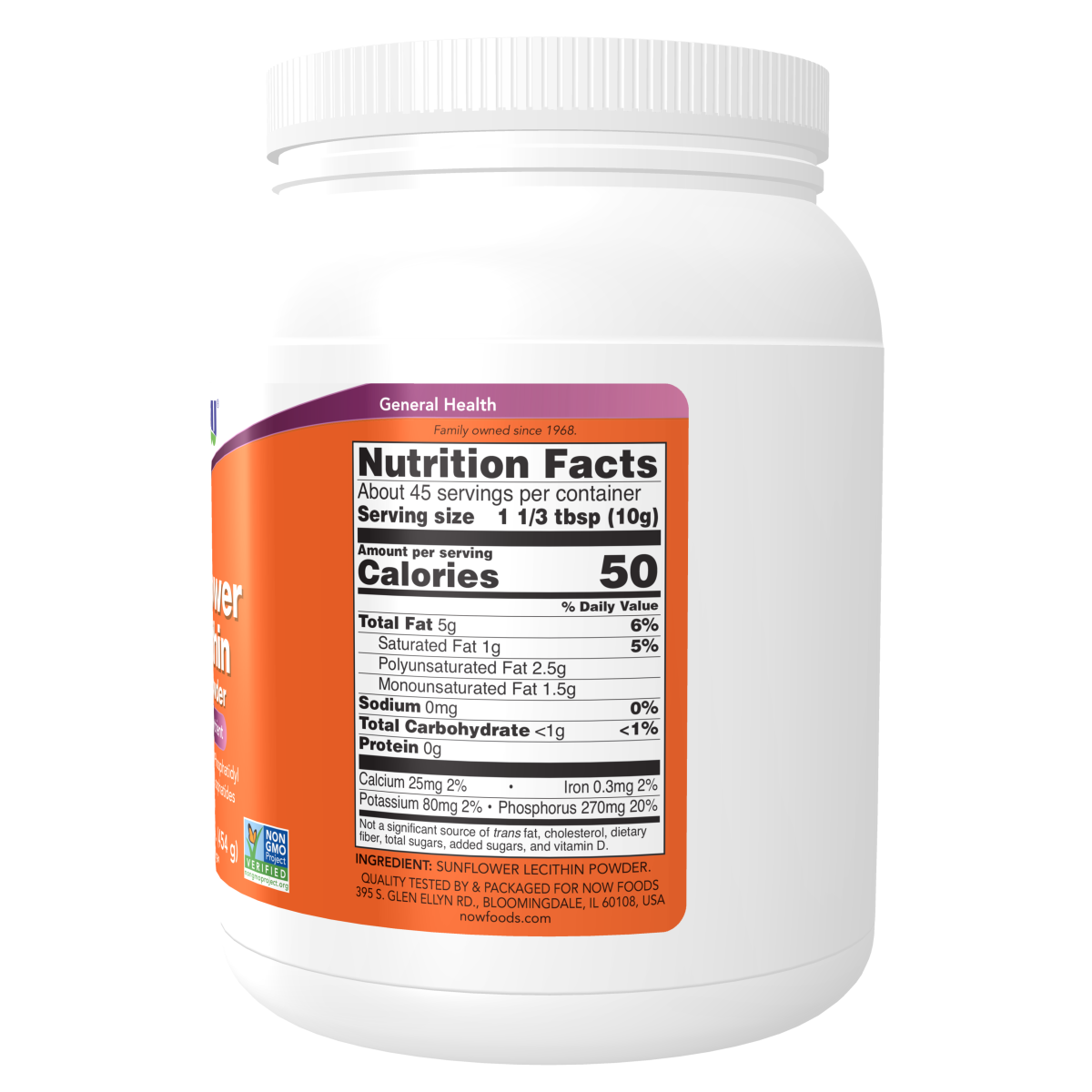 Lecitina De Girasol en Polvo (1 lb) / Sunflower Lecithin Pure Powder