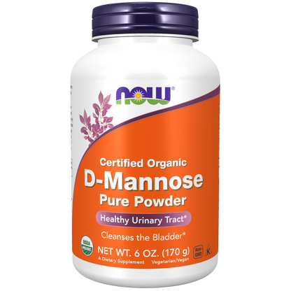 D-Manosa, Polvo Orgánico y Puro (6 oz)/ D-Mannose, Organic & Pure Powder