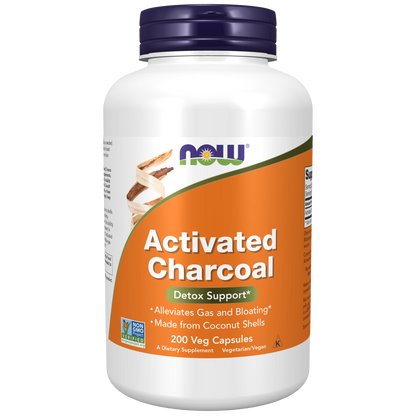 Carbón Activado 560 mg(200 veg caps)/Activated Charcoal 200 veg caps