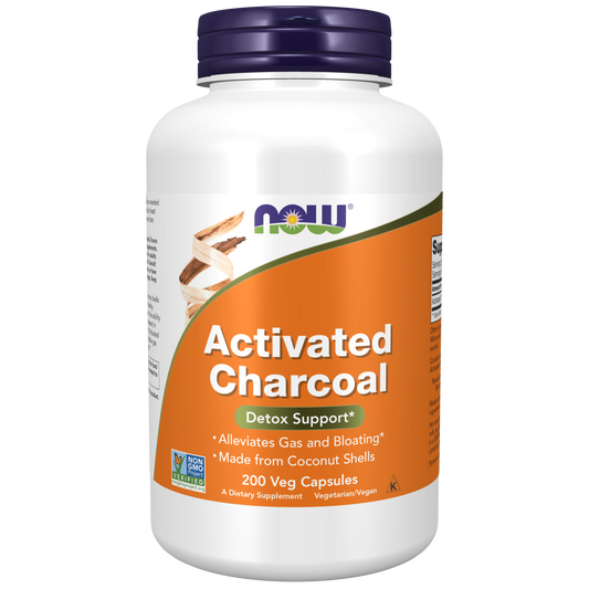 Carbón Activado 560 mg(200 veg caps)/Activated Charcoal 200 veg caps