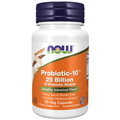 Probióticos 10 25 Billones (50 Veg Caps)/ Probiotic-10 25 Billion 50 VCAPS