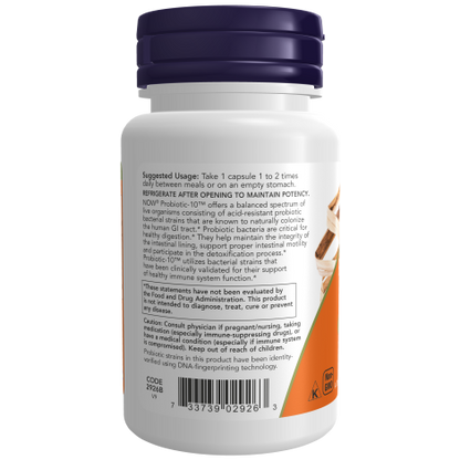 Probióticos 10 25 Billones (50 Veg Caps)/ Probiotic-10 25 Billion 50 VCAPS
