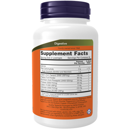 Pastillas de enzimas de papaya / Papaya Enzyme  180 Lozenges