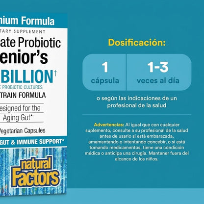 Ultimate Probiótico para la Tercera Edad 35 Billones 30 vcap, Natural Factors