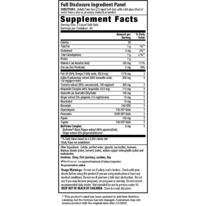 Inflamma-Less (80 softgels), Irwin Naturals