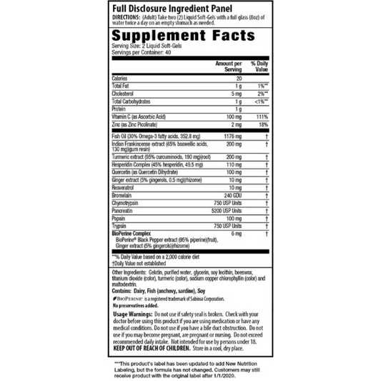 Inflamma-Less (80 softgels), Irwin Naturals