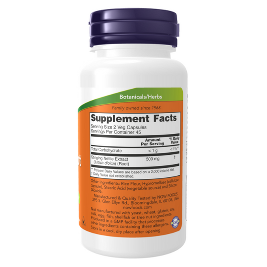 Extracto de raíz de ortiga 250 mg (90 Veg Caps) /Nettle Root Extract 250mg