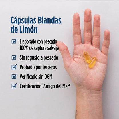 Daily Omega Kids - Omega-3 para Niños - Fruta - 30 Cápsulas Blandas