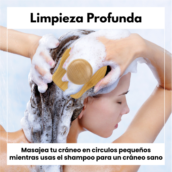 Cepillo para el Cuero Cabelludo de Bambú, Lindo