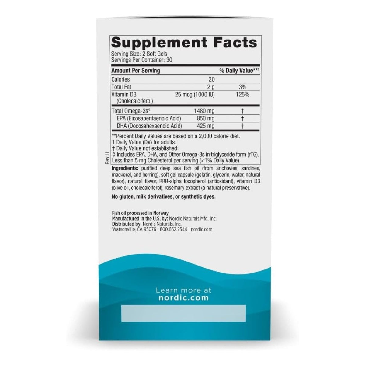 Omega Xtra definitivo  (60 geles blandos), Nordic Naturals