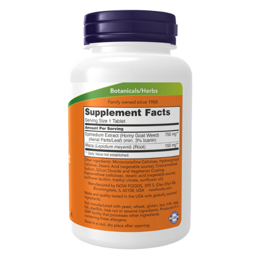 Extracto de hierba de cabra en celo 750 mg (90 TAB)/Horny Goat Weed Extract 750 mg