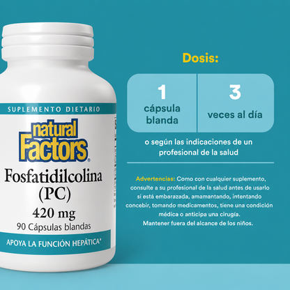 Fosfatidilcolina 420 mg 90 sg, Natural Factors