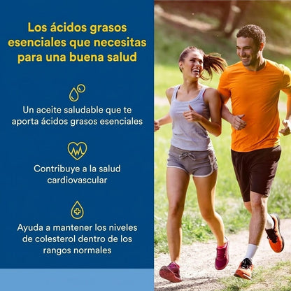 OmegaFactors® Aceite de linaza 1,000 mg Orgánico Certificado 90 sg, Natural Factors