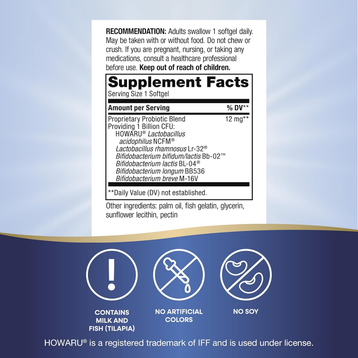 Probiótico Pearls® Complete - Salud Digestiva - Mil Millones de Cultivos - 30 Cápsulas Blandas