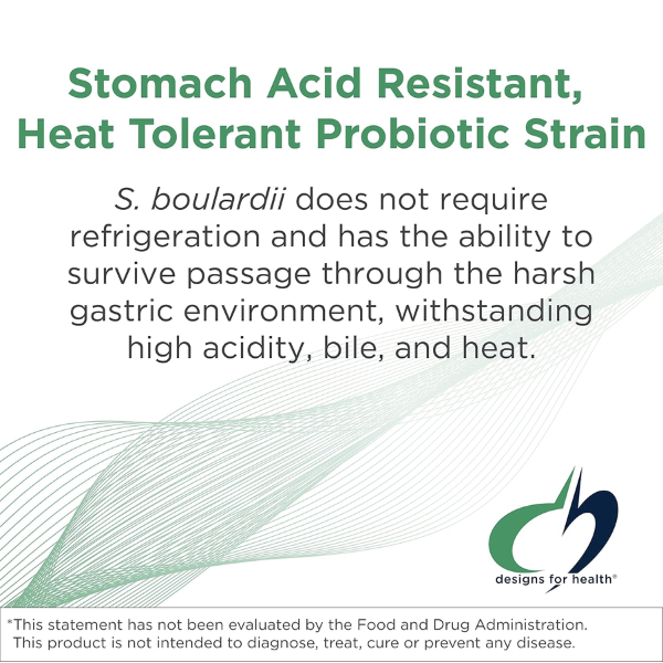 Probiótico FloraMyces™ (60 veg caps), Designs for Health