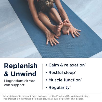 Citrato de Magnesio en Polvo 300 mg (8.5 oz /240 gr), Designs for Health
