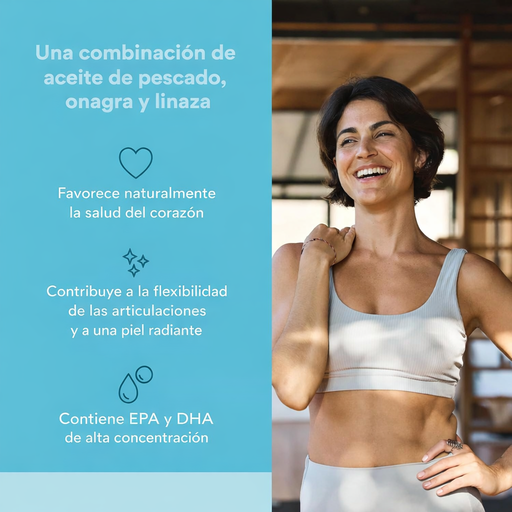 WomenSense® RxOmega-3 Aceite de Pescado, Evening Primrose, and Flaxseed Enteripure® 120 sg, Natural Factors