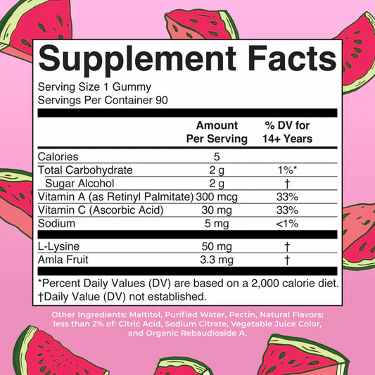 Gomitas potenciadoras de colágeno/ Collagen Boosting Gummies, Watermelon, 90 ct