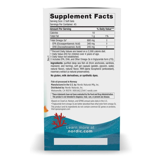 Omega Junior definitivo (90 mini geles blandos), Nordic Naturals