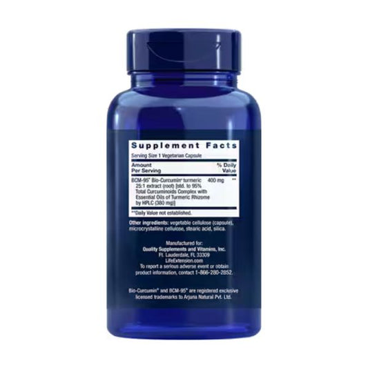 Super Bio-Curcuma® Extracto de curcuma (60 veg caps), Life Extension