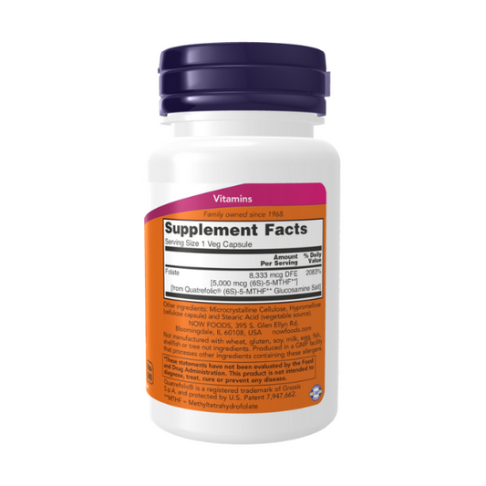 Folato de metilo / Methyl Folate 5000 mcg (50 Veg Caps)