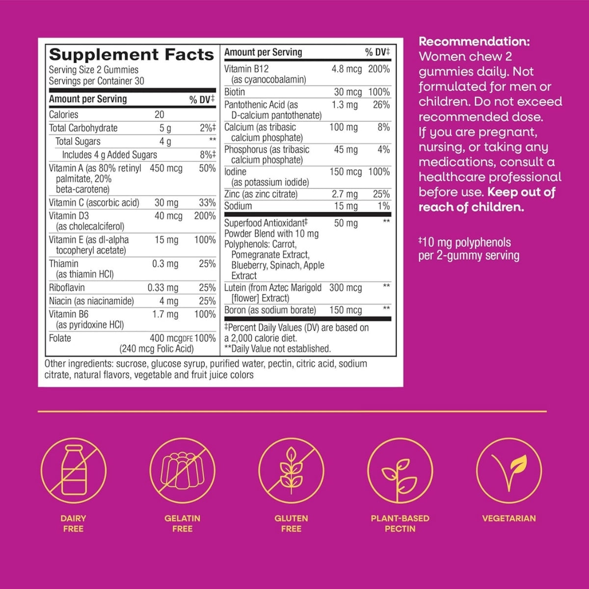 Alive!® Multivitaminico Para Mujeres 50+ (60 gomitas), Nature's Way