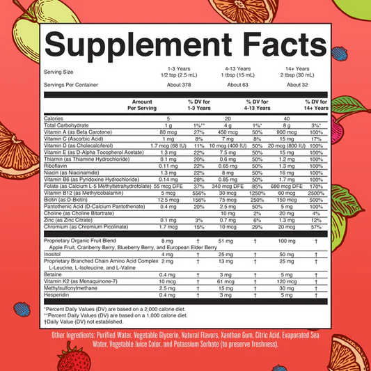 Multivitamínico Matutino, Ponche de Frutas (32fl oz/ 946ml), Mary Ruth´s