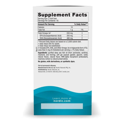 DHA - 830mg - 90 Cápsulas Blandas