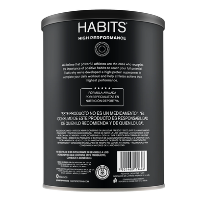 Proteina sabor Vainilla para Alto Rendimiento (1078 gr), Habits