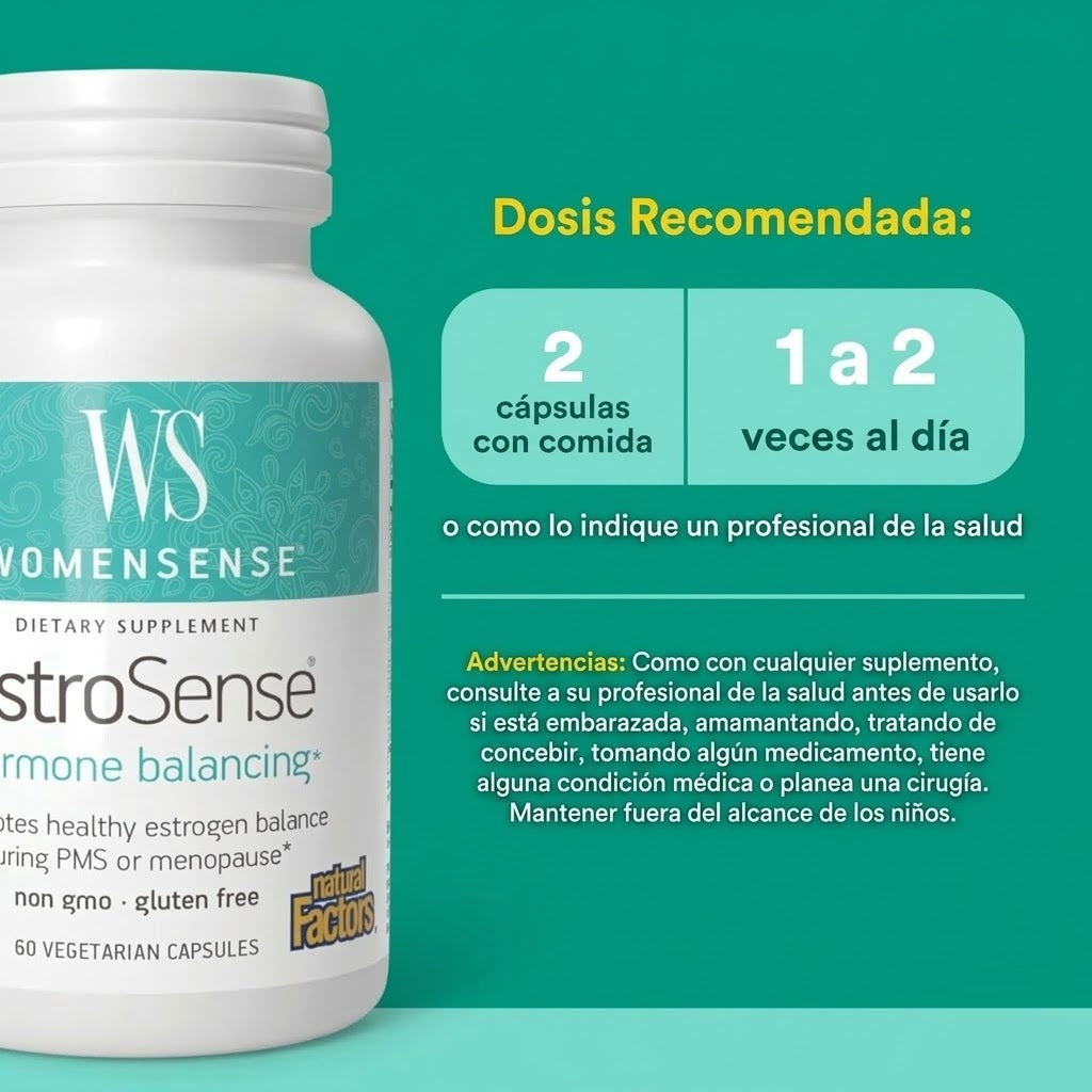 WomenSense® EstroSense® 60 vcap, Natural Factors