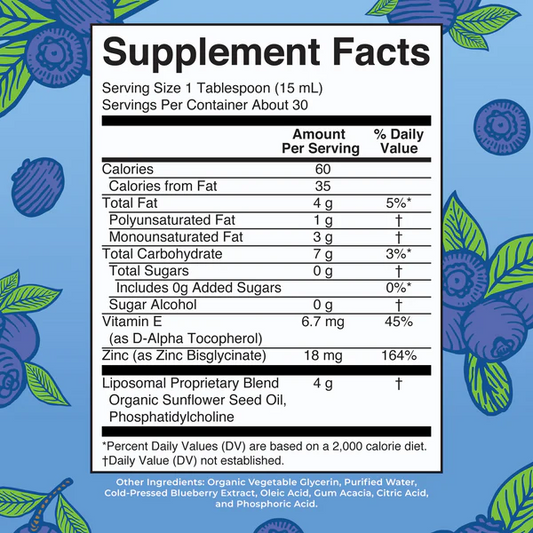 Zinc Liposomal Megadosis 426 ml / Zinc Liposomal, Blueberry, (15.22oz)