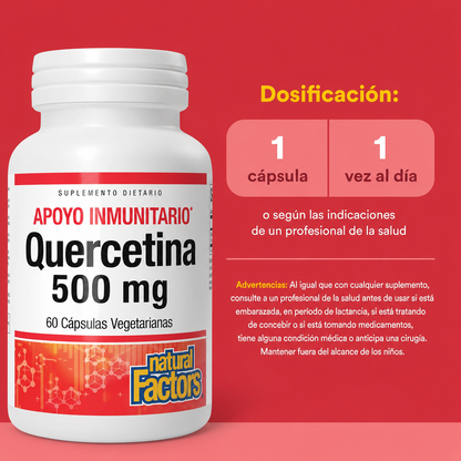 Quercetina 500 mg 60 vcap, Natural Factors