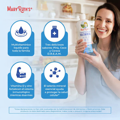 Multimineral líquido nocturno (coco) 15,22 oz (450 mL)