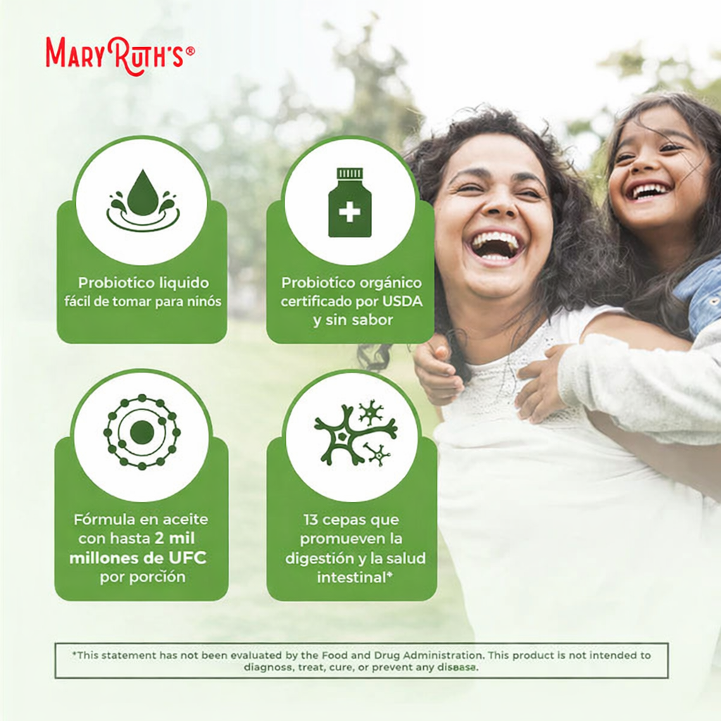 Probiótico Líquido Orgánico (120ml) / Probiotic Drops, Unflavored, Org, 4 oz