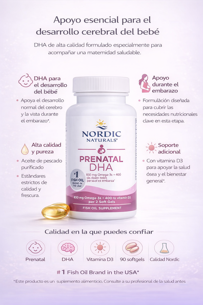 DHA Prenatal - 830mg - 90 Cápsulas Blandas