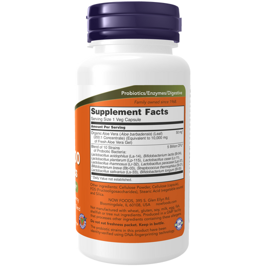 Aloe 10,000 y Probióticos (60 Veg Caps) /Aloe 10,000 & Probiotics