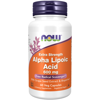 Ácido alfa lipoico 600 mg (60 VCAPS) /Alpha Lipoic Acid, 600mg