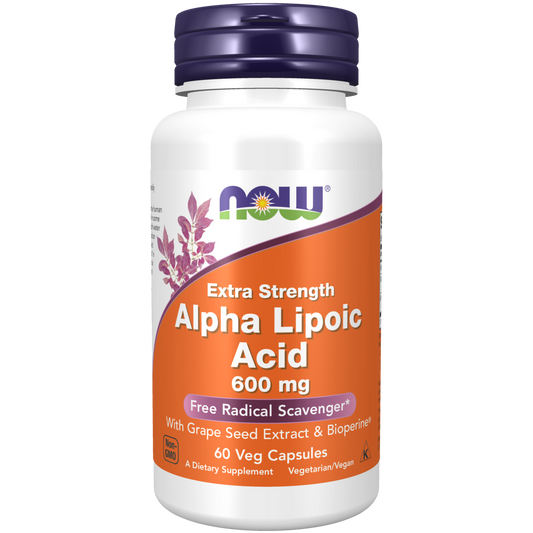 Ácido alfa lipoico 600 mg (60 VCAPS) /Alpha Lipoic Acid, 600mg