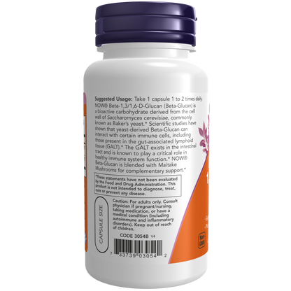 Beta 1,3/1,6- D -Glucan 100 mg 90 Veg Capsules
