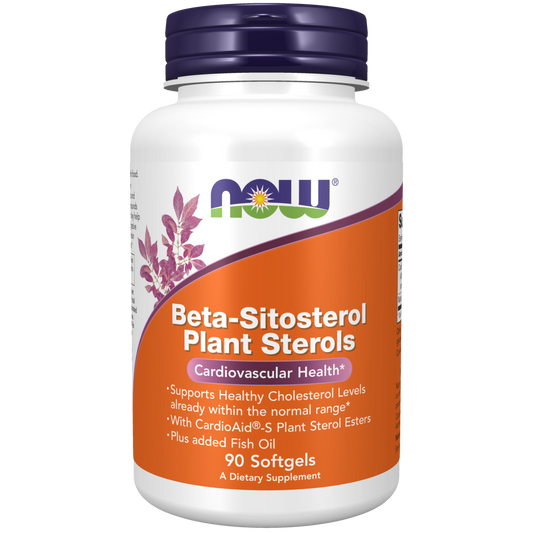 Cápsulas blandas de esteroles vegetales de beta-sitosterol (90 caps bandas) /  Beta-Sitosterol Plant Sterols Softgels (90 softgels)