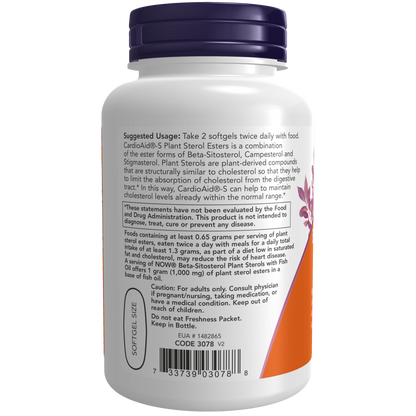 Cápsulas blandas de esteroles vegetales de beta-sitosterol (90 caps bandas) /  Beta-Sitosterol Plant Sterols Softgels (90 softgels)