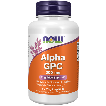 Alpha GPC 300 mg (60 vpas) NOW